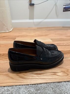 Black Patent Leather Penny Loafers